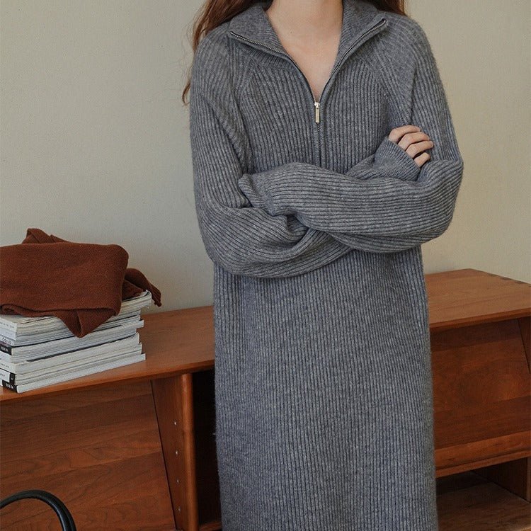 Women's Vintage Knitted Dress - PratSN