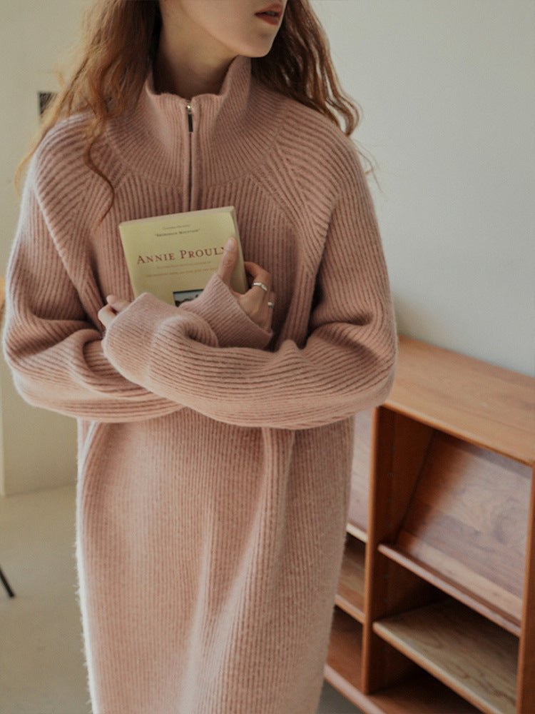 Women's Vintage Knitted Dress - PratSN