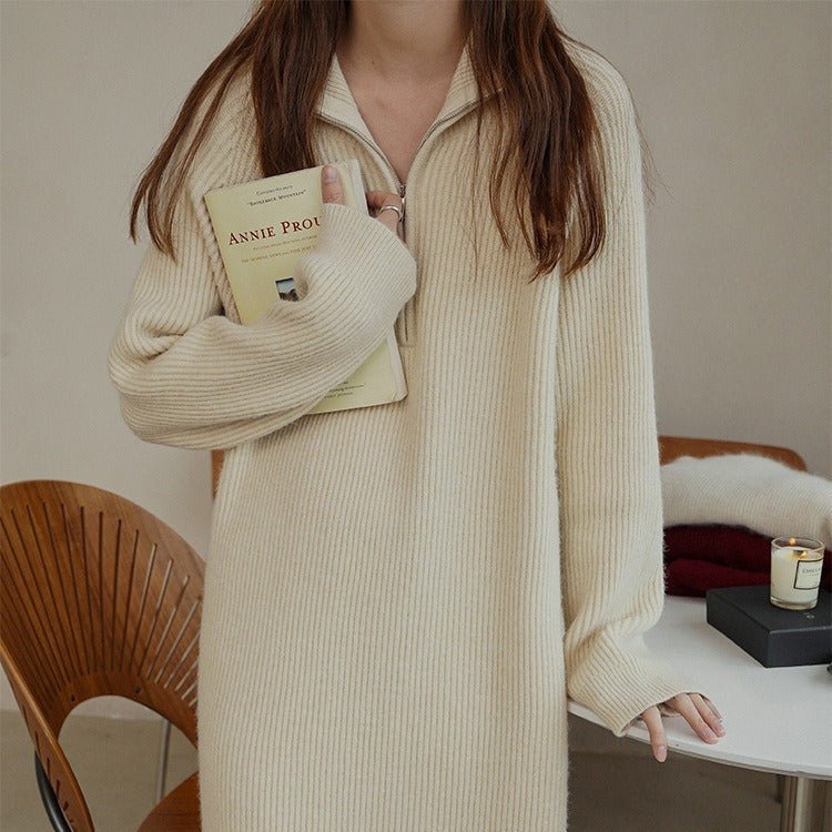 Women's Vintage Knitted Dress - PratSN