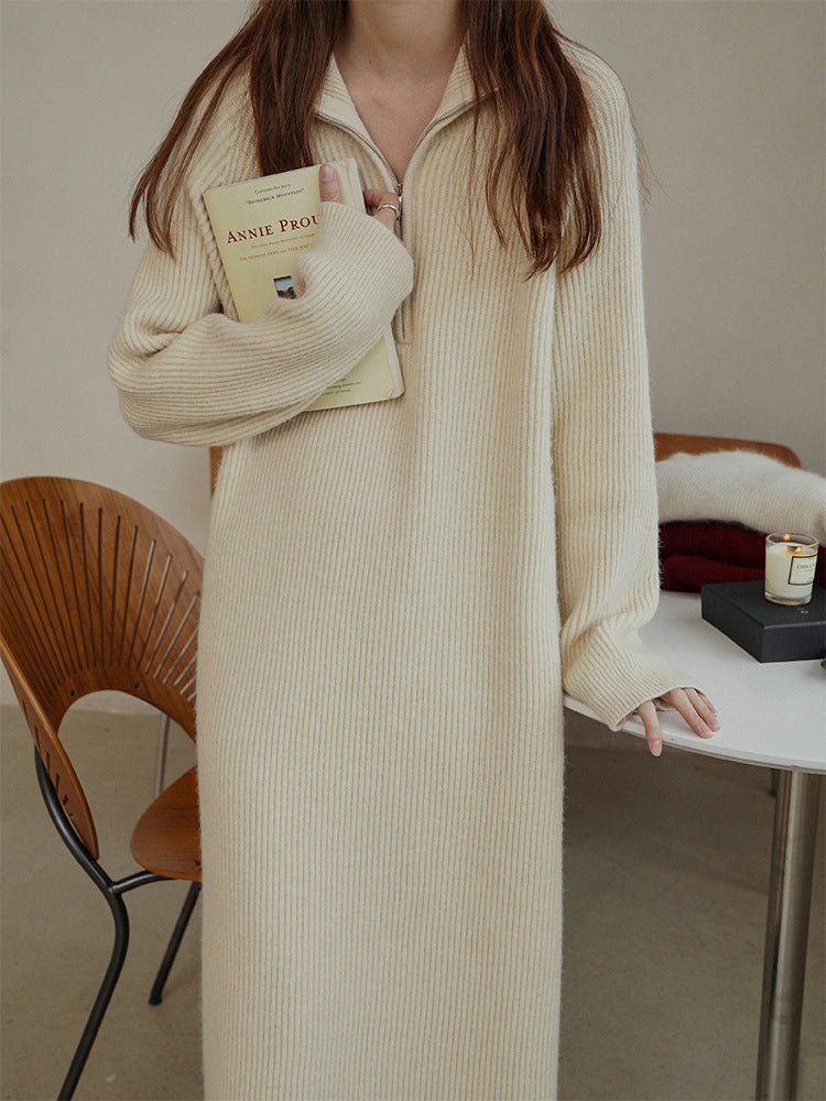 Women's Vintage Knitted Dress - PratSN