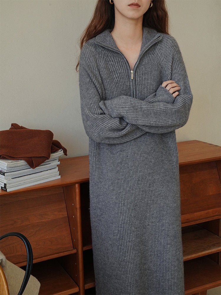 Women's Vintage Knitted Dress - PratSN
