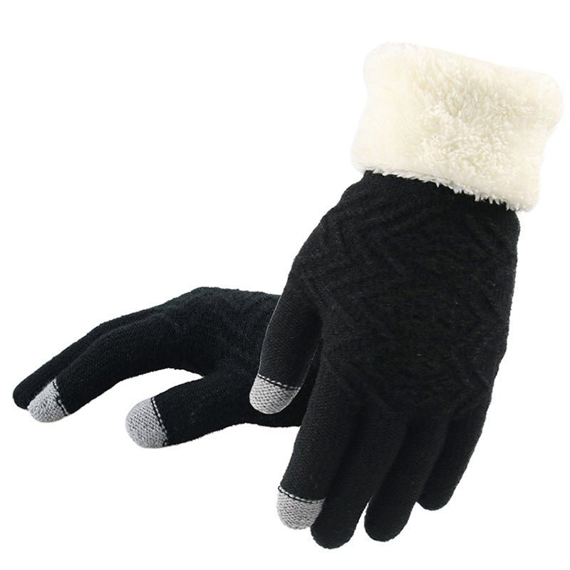 Women's Winter knitted gloves - PratSN