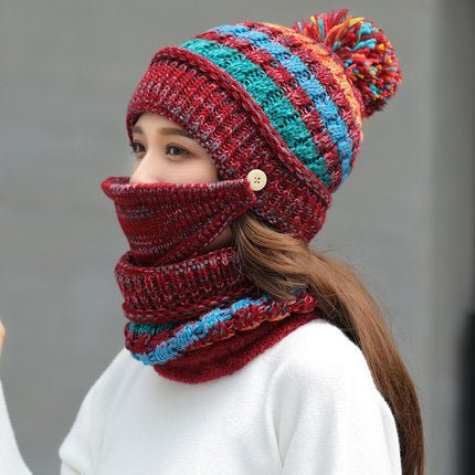 Women's winter knitted hat - PratSN