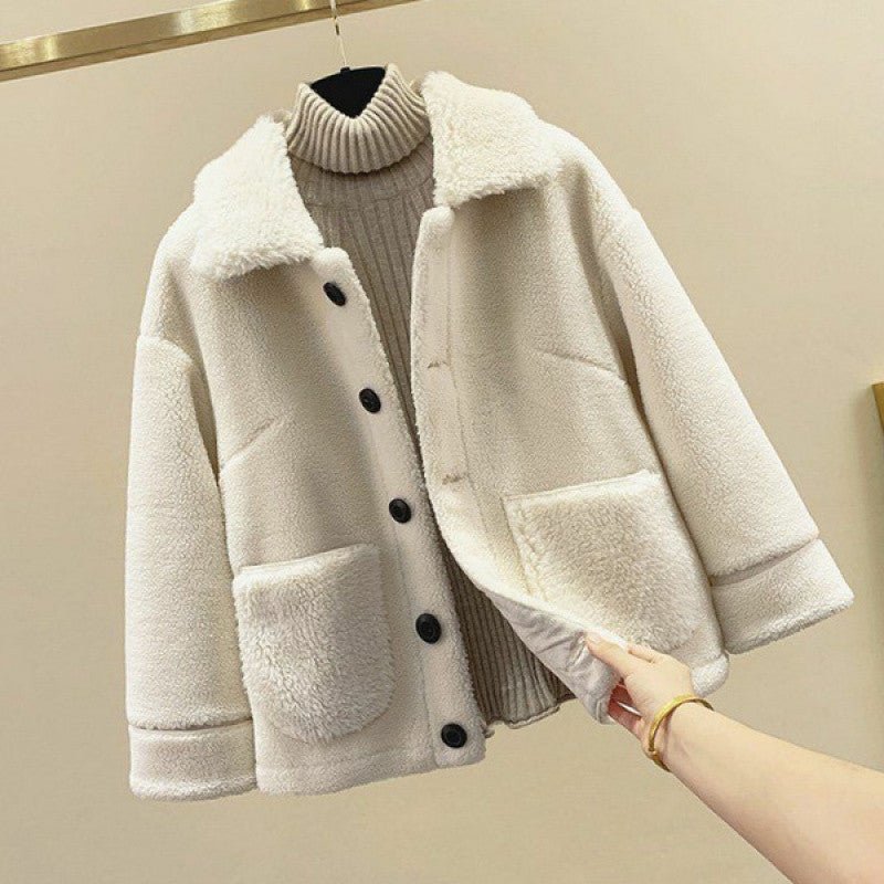 Women's Wool Fur Sweater Casual Pants Three Piece Set Fashion Suit - PratSN