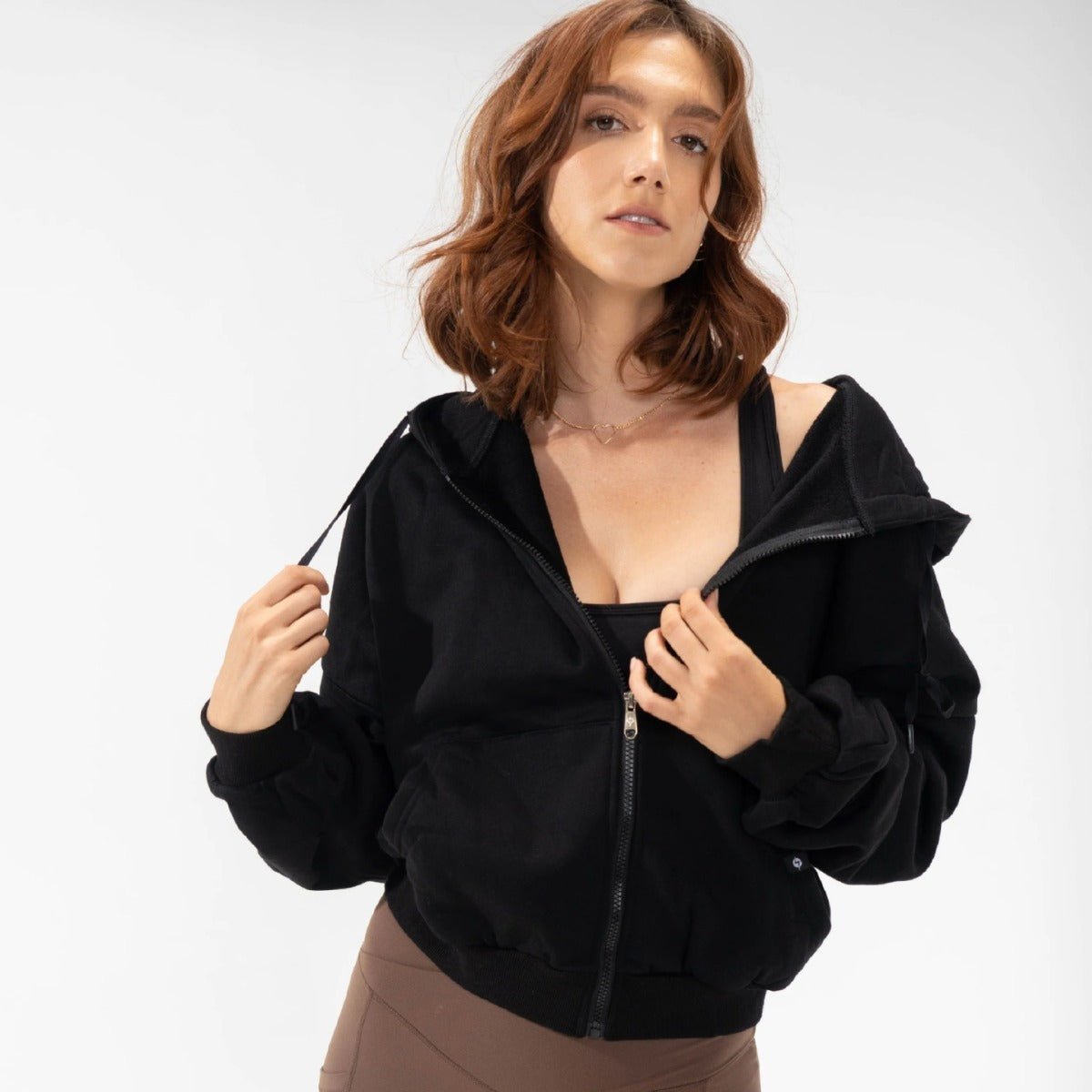Women's Zipper Hoodies Sports Jacket Fashion Loose Hooded Sweatshirt Casual - PratSN