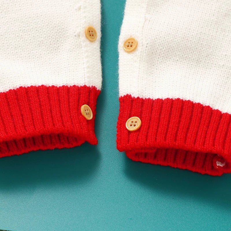 0 - 18m Christmas Baby Unisex Rompers Winter Reindeer Knitted Newborn Boys Girls Long Sleeve Jumpsuits One Pieces Infant Playsuits - PratSN