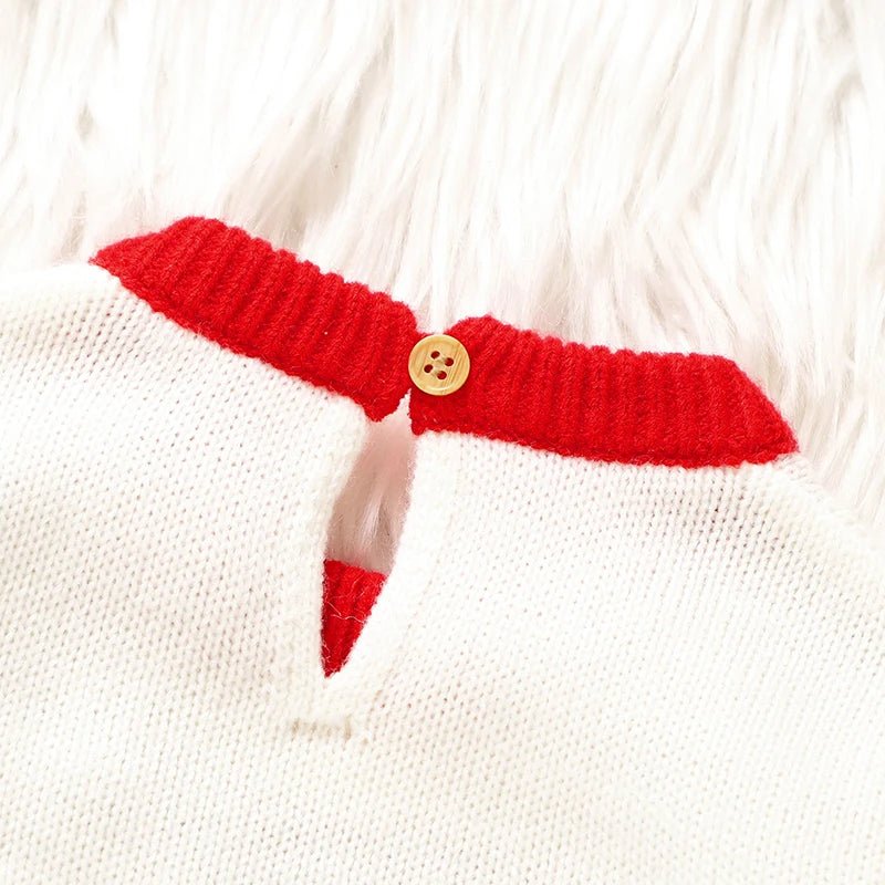 0 - 18m Christmas Baby Unisex Rompers Winter Reindeer Knitted Newborn Boys Girls Long Sleeve Jumpsuits One Pieces Infant Playsuits - PratSN