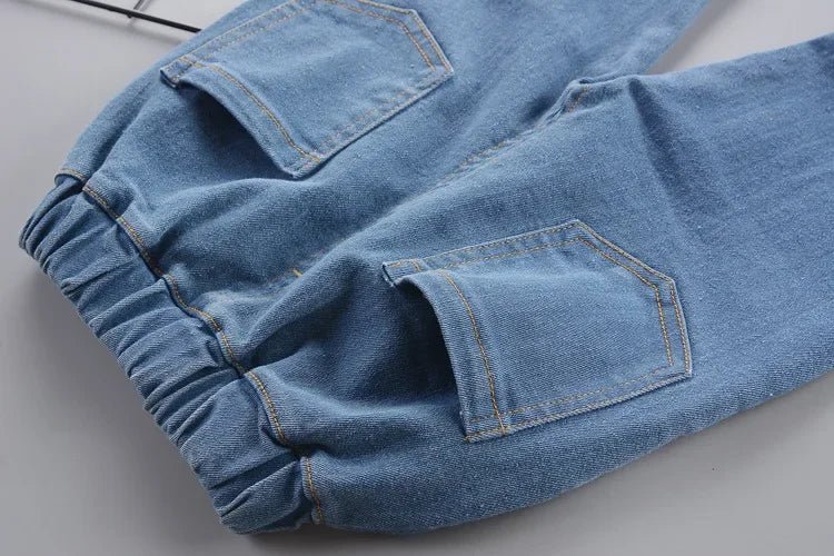 1 - 4 Years Spring Autumn Handsome Boys Clothing Set Full Sleeve Little Car Pattern Shirt+Jeans 2Pcs Suit For Kids Children Outfit - PratSN