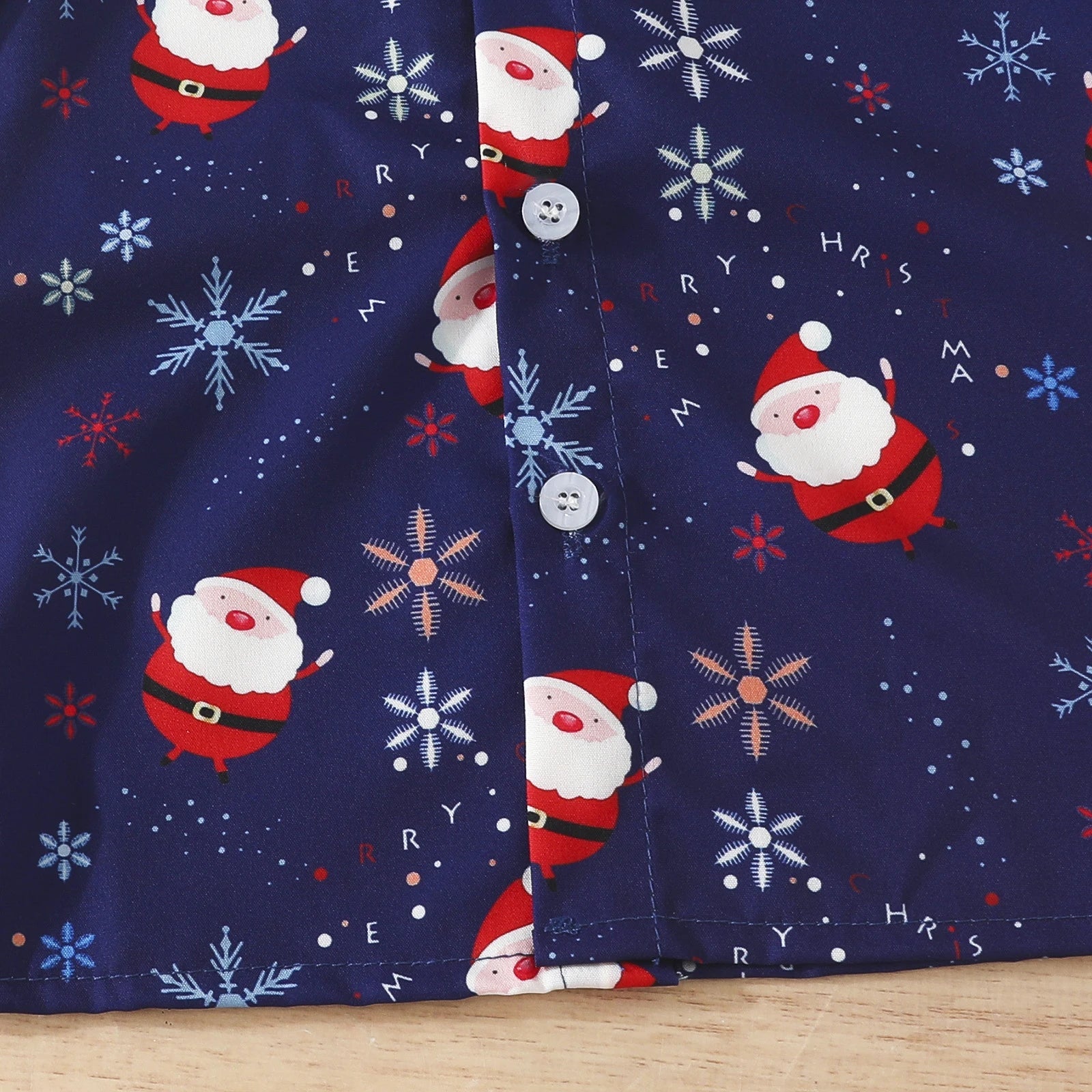 1 - 5Y Baby Toddler Boys New Year Outfits For Boys Short Sleeve Blue Santa Claus Shirts and Red Shorts Boy Christmas Clothes Sets - PratSN