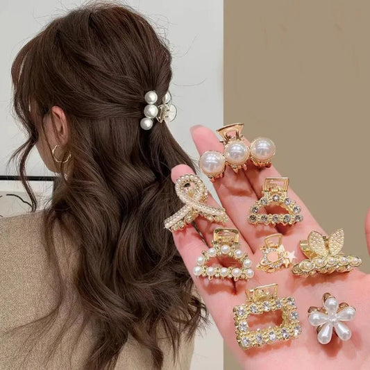 10 Girls' Hair Accessories with Multi - Color Elegant Bangs and Side Hair Claws - PratSN