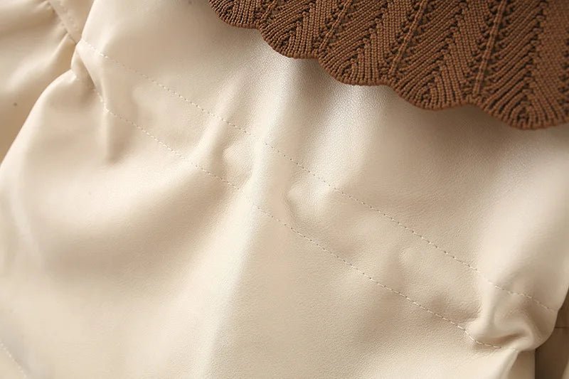2024 Autumn Winter Outerwear Baby Girl Coats Korean Style Fashion PU Doll Collar Cute Newborn Warm Jacket Toddler Clothes BC853 - PratSN