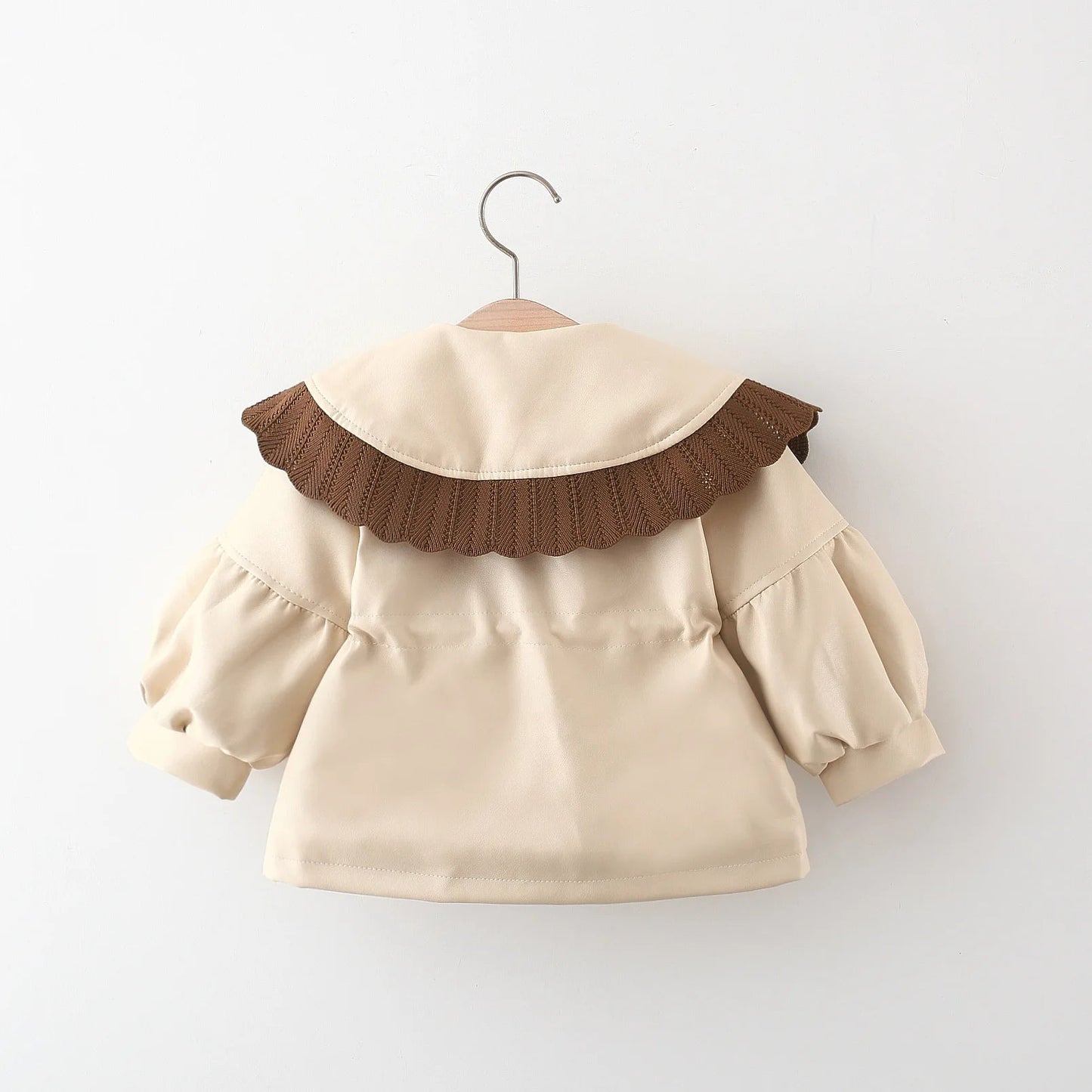 2024 Autumn Winter Outerwear Baby Girl Coats Korean Style Fashion PU Doll Collar Cute Newborn Warm Jacket Toddler Clothes BC853 - PratSN