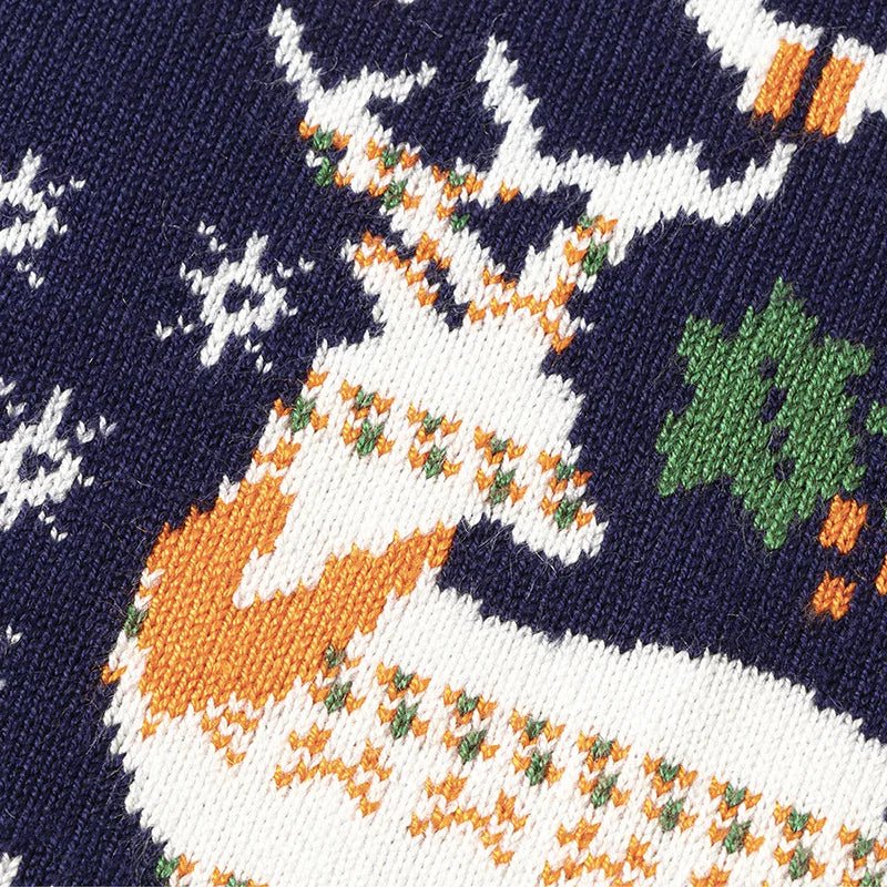 2024 Christmas Sweatshirts Winter Boy Girl Print Knit Sweater Pullover Cotton Clothes Autumn Kids Slouchy Soft Clothing Knitwear - PratSN