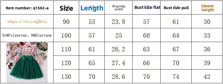 2025 Baby Girls Autumn Outfits Long Sleeve Dress Children Clothing Kids Girls' Christmas Dress For Party For 2 3 4 5 6 7 Years - PratSN