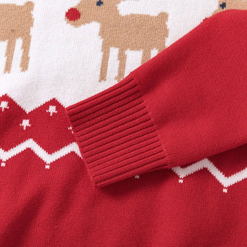 2025 Christmas Sweaters Autumn Winter Kids Warm Pullover Boy Girls Cartoon Knitted Sweaters Children Clothes Xmas Jumper - PratSN