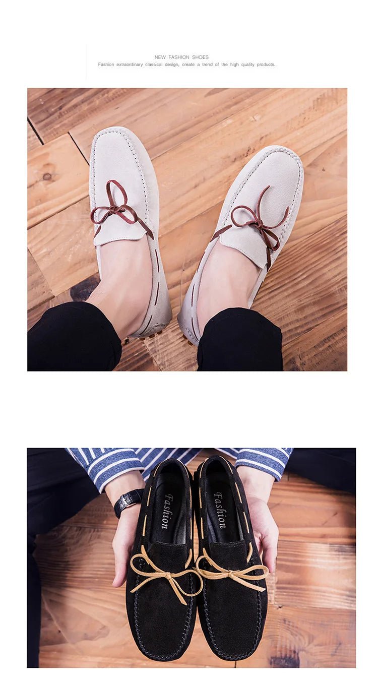 2025 Leather Men Casual Shoes Luxury Brand comfortable Slip on Formal Loafers Men Moccasins Italian Soft Male Driving Shoes - PratSN