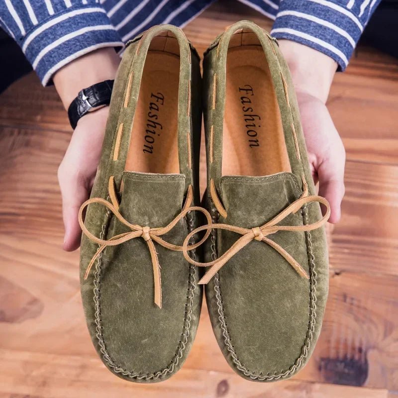 2025 Leather Men Casual Shoes Luxury Brand comfortable Slip on Formal Loafers Men Moccasins Italian Soft Male Driving Shoes - PratSN