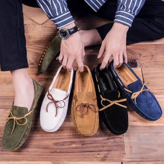 2025 Leather Men Casual Shoes Luxury Brand comfortable Slip on Formal Loafers Men Moccasins Italian Soft Male Driving Shoes - PratSN