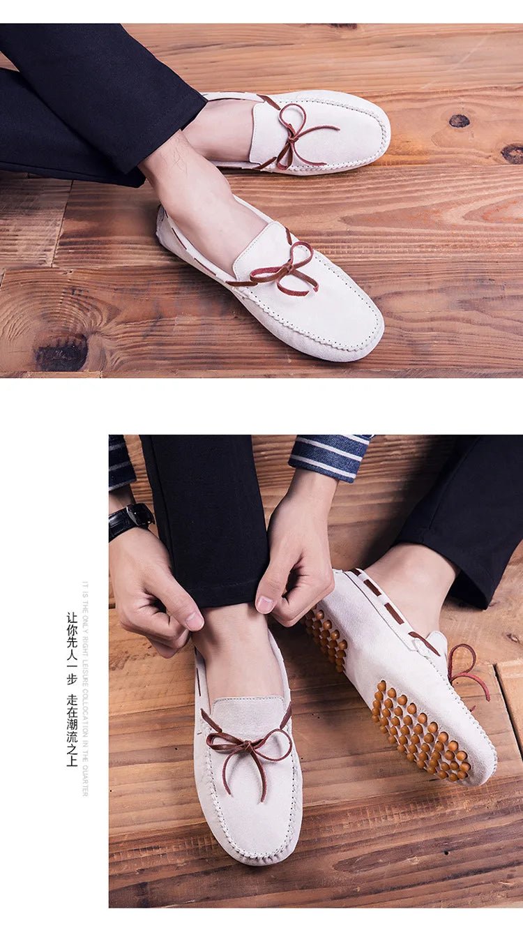 2025 Leather Men Casual Shoes Luxury Brand comfortable Slip on Formal Loafers Men Moccasins Italian Soft Male Driving Shoes - PratSN
