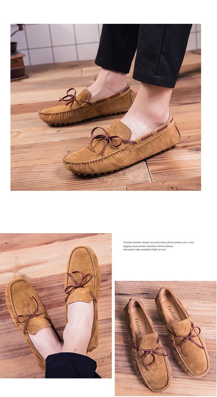 2025 Leather Men Casual Shoes Luxury Brand comfortable Slip on Formal Loafers Men Moccasins Italian Soft Male Driving Shoes - PratSN