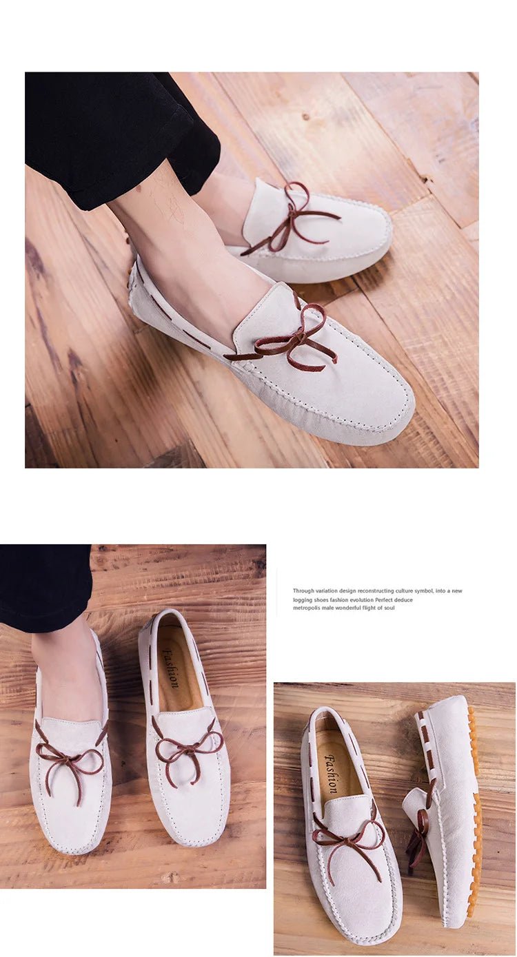 2025 Leather Men Casual Shoes Luxury Brand comfortable Slip on Formal Loafers Men Moccasins Italian Soft Male Driving Shoes - PratSN