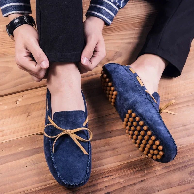 2025 Leather Men Casual Shoes Luxury Brand comfortable Slip on Formal Loafers Men Moccasins Italian Soft Male Driving Shoes - PratSN