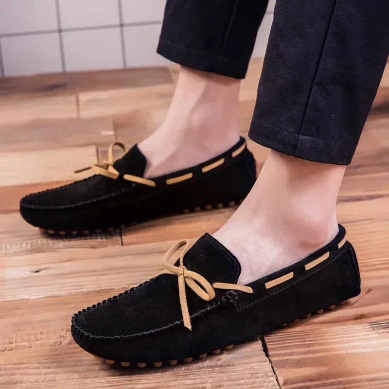 2025 Leather Men Casual Shoes Luxury Brand comfortable Slip on Formal Loafers Men Moccasins Italian Soft Male Driving Shoes - PratSN