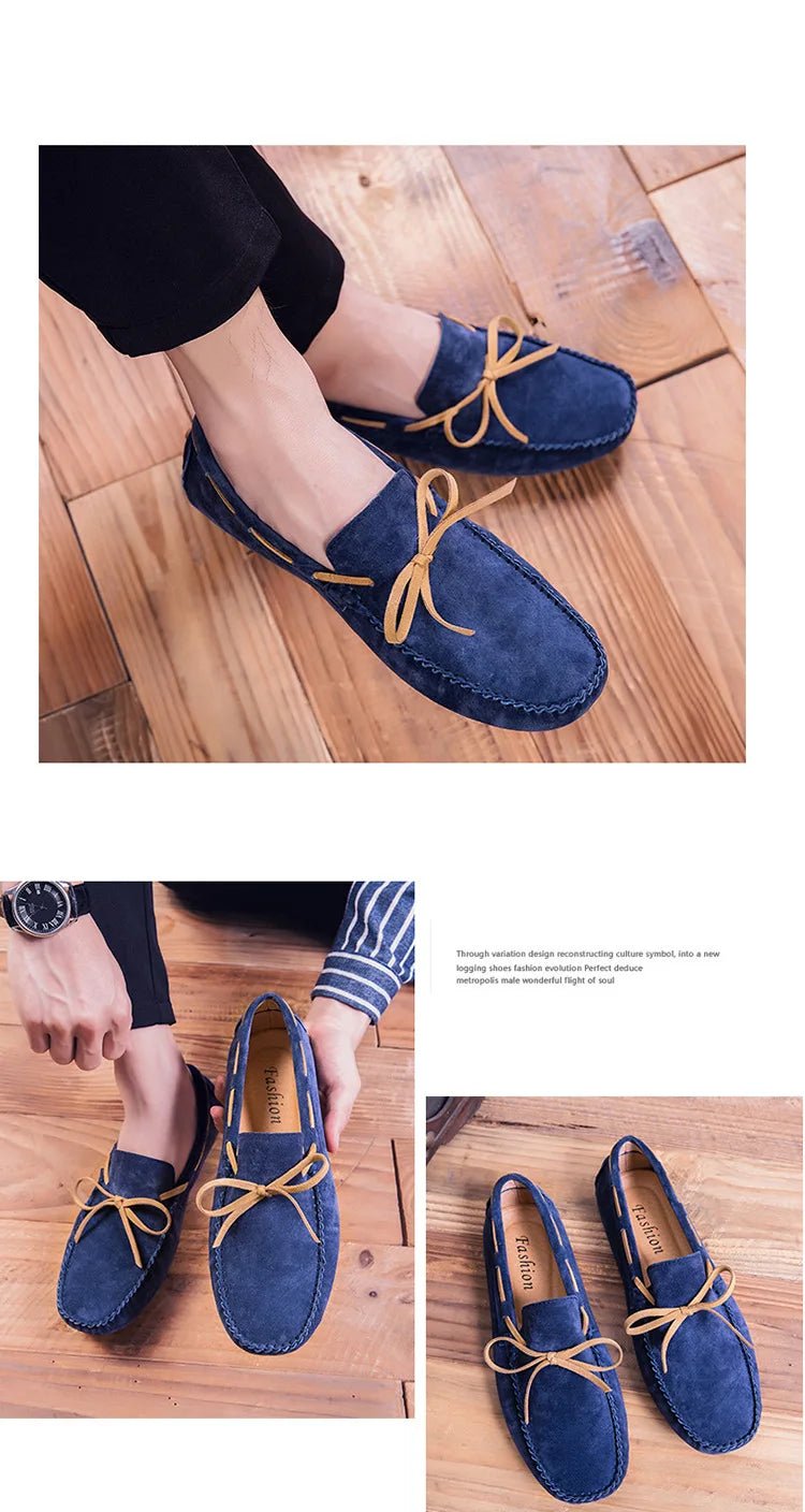 2025 Leather Men Casual Shoes Luxury Brand comfortable Slip on Formal Loafers Men Moccasins Italian Soft Male Driving Shoes - PratSN