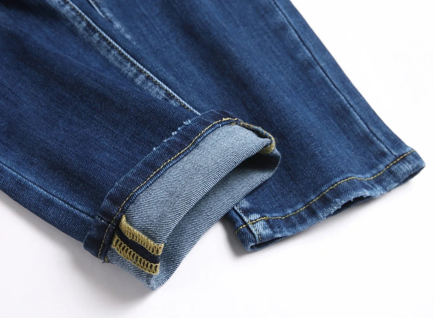 2025 Men's Ripped Jeans Luxury Brand Light Blue Holes Long Trousers Quality Male Fashion Stretch Slim Pants Men Skinny Jeans - PratSN
