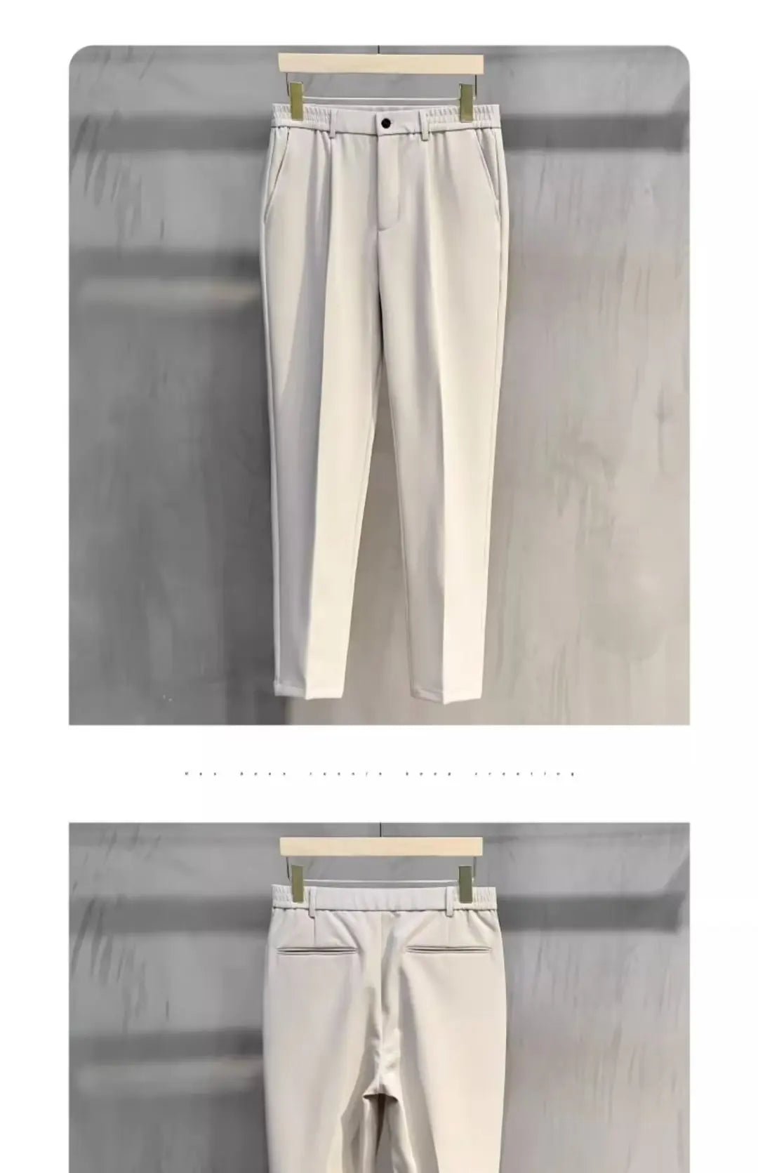 2025 Men's Straight - Leg Suit Pants Spring Trousers Simple Slim Non - ironing Dress Pants for Men - PratSN