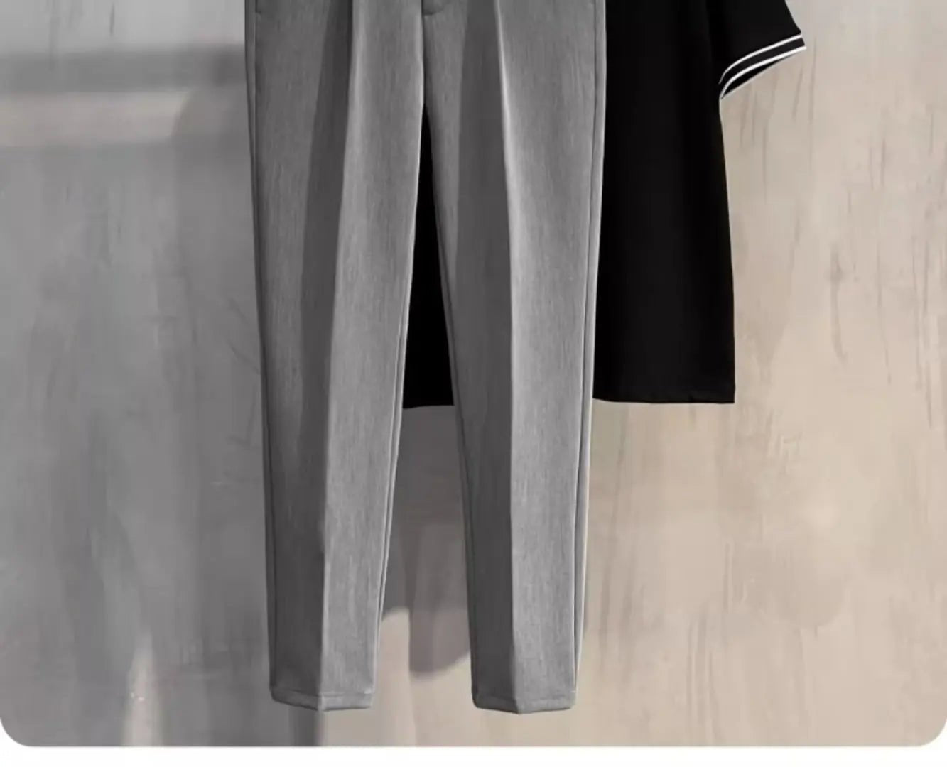 2025 Men's Straight - Leg Suit Pants Spring Trousers Simple Slim Non - ironing Dress Pants for Men - PratSN