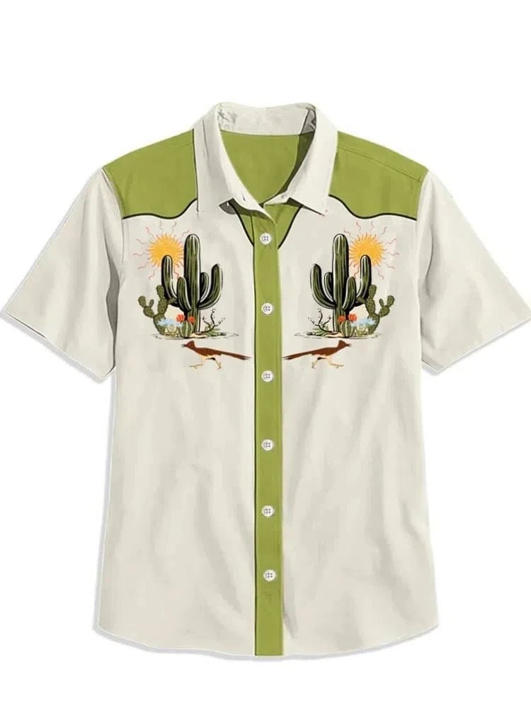 2025 Men's Summer Snake Pattern Casual Short Sleeved Shirt Breathable Quick Drying Comfortable Shirt High - quality Mens Top - PratSN