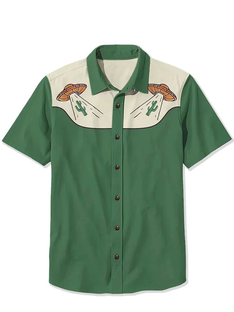 2025 Men's Summer Snake Pattern Casual Short Sleeved Shirt Breathable Quick Drying Comfortable Shirt High - quality Mens Top - PratSN