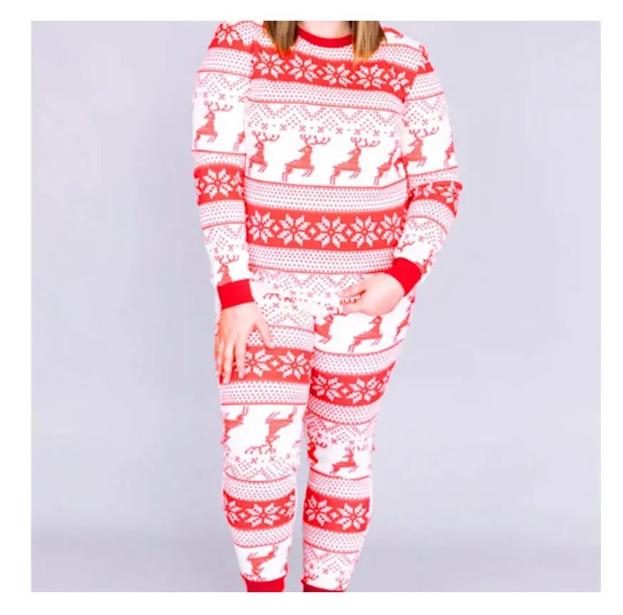 2025 New Family Christmas Pajamas Mom Dad Kids Matching Clothing Set Baby Romper Pjs Soft Loose 2 Pieces Suit Homewear Xmas Look - PratSN