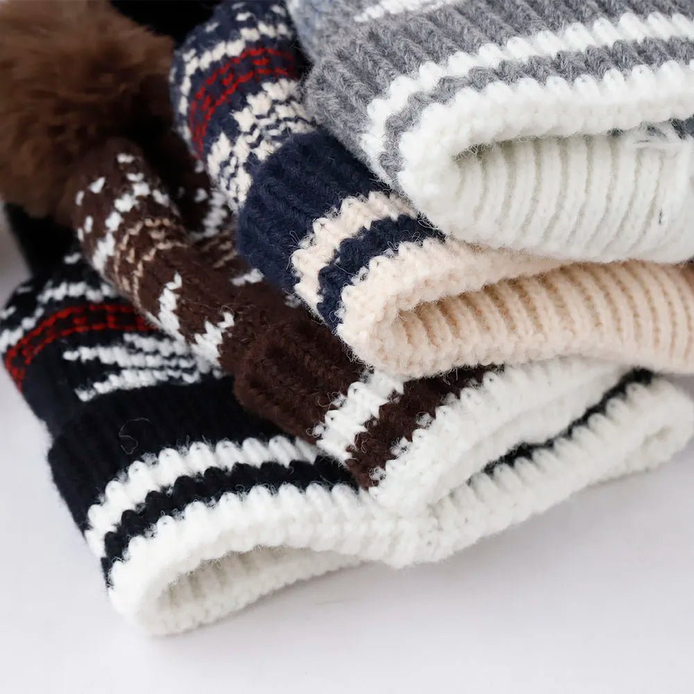 2025 new Winter Beanie Hat for Women Men Winter Hat Knitted winter Skullies Hat Unisex Ladies Warm Bonnet Cap Korean Trendy hat - PratSN