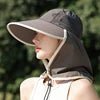 2025 Summer Outdoor Women's Bucket Hat with UV Protection for Travel Climbing Thin Shawl for Sun Protection - PratSN