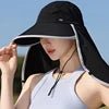 2025 Summer Outdoor Women's Bucket Hat with UV Protection for Travel Climbing Thin Shawl for Sun Protection - PratSN
