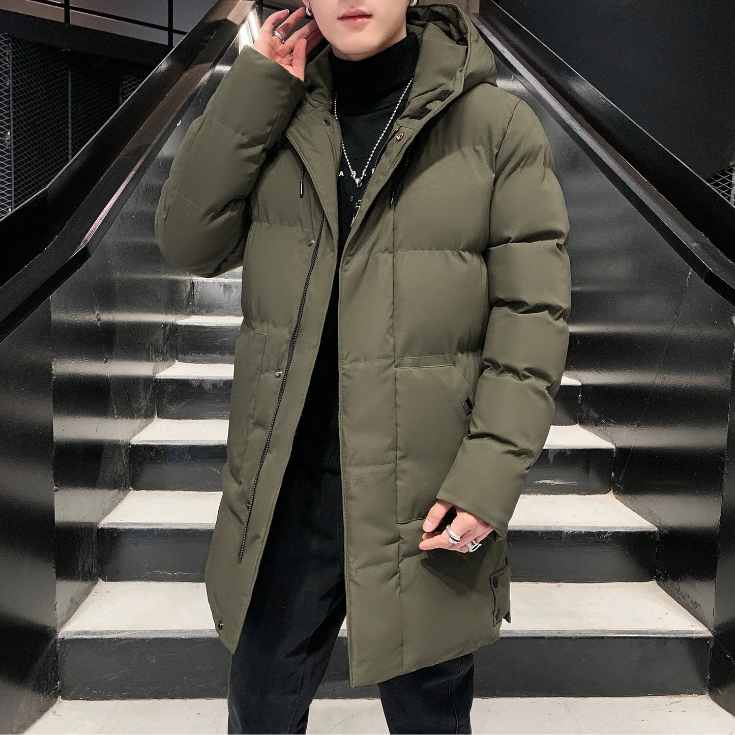2025 Winter Parkas Men Warm Thick Windproof Jacket Men Quality Hooded Cotton Padded Coat Men Fashion Waterproof Outwear - PratSN