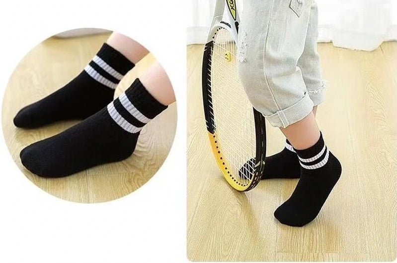 3 Pairs / lot Boys Socks Spring & Autumn Stripe High Quality Cotton Brand Student Kids Socks 3 - 15 Year Children Socks - PratSN