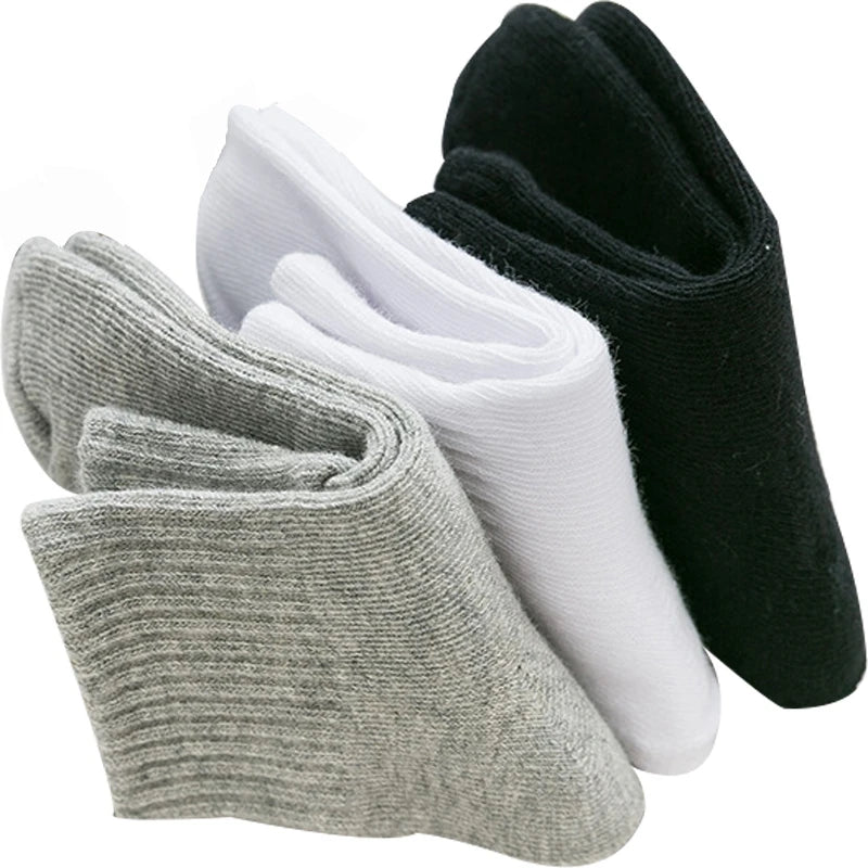 3 Pairs / lot Boys Socks Spring & Autumn Stripe High Quality Cotton Brand Student Kids Socks 3 - 15 Year Children Socks - PratSN