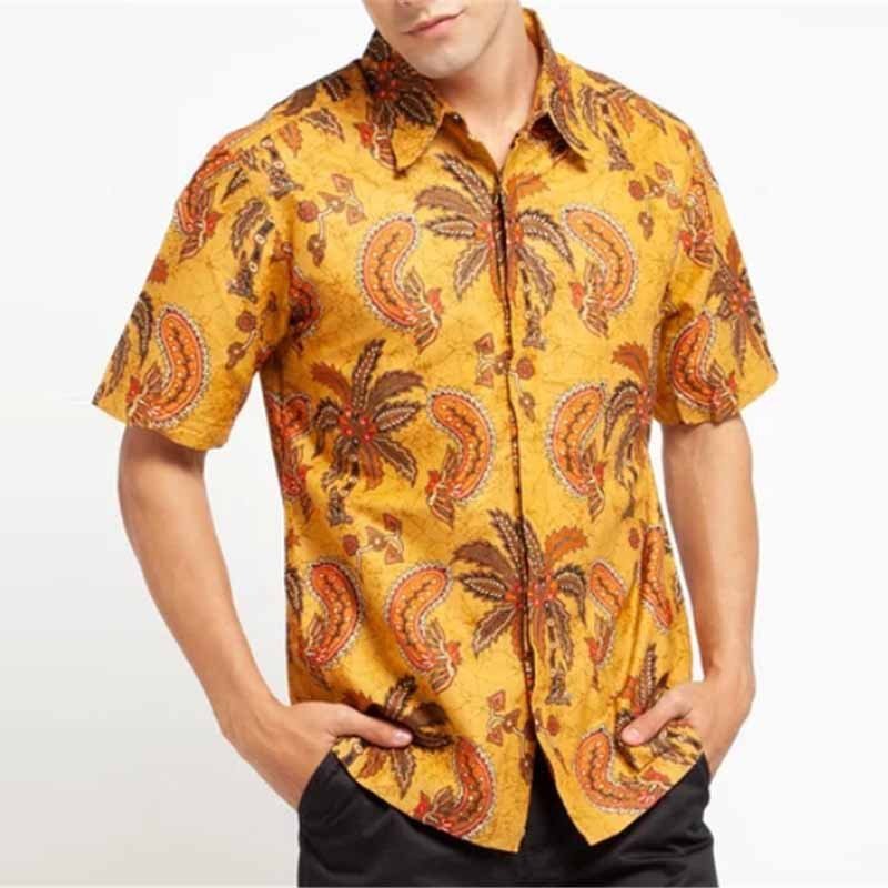 3D Personalized Printing T-shirt Summer Loose Short Sleeve Lapel Shirt Casual Streetwear Clothing For Men - PratSN