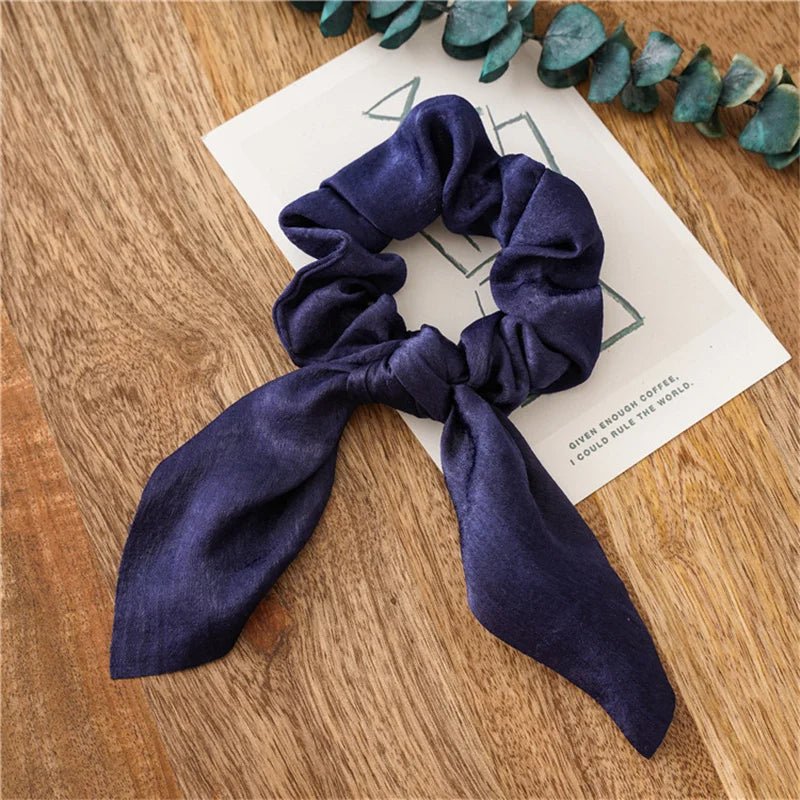 4pcs/lot Women Hair Scrunchies Elastic Hair Bands Leopard Print Bow Knotted Scrunchy for Girls Hair Ties - PratSN