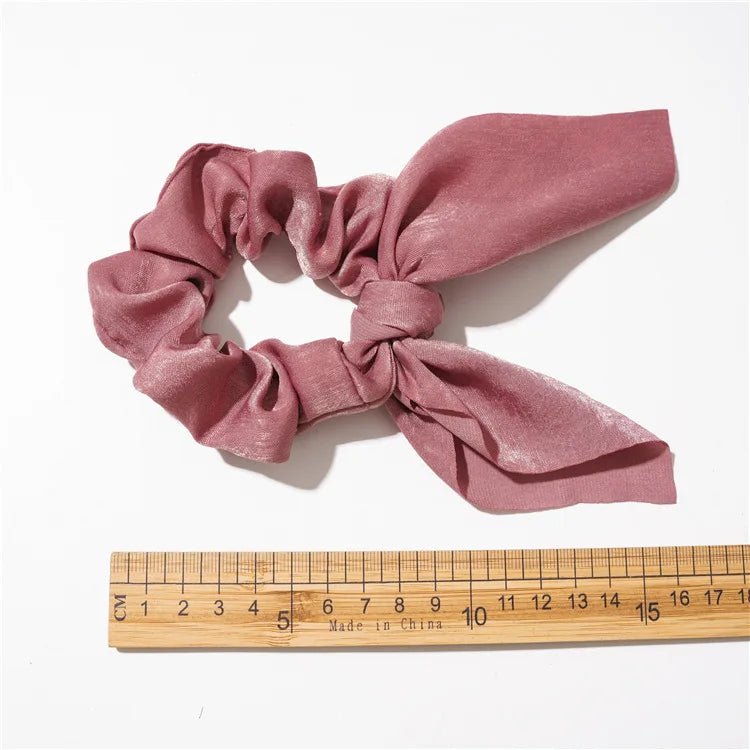 4pcs/lot Women Hair Scrunchies Elastic Hair Bands Leopard Print Bow Knotted Scrunchy for Girls Hair Ties - PratSN