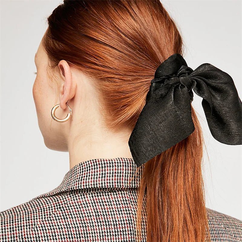 4pcs/lot Women Hair Scrunchies Elastic Hair Bands Leopard Print Bow Knotted Scrunchy for Girls Hair Ties - PratSN