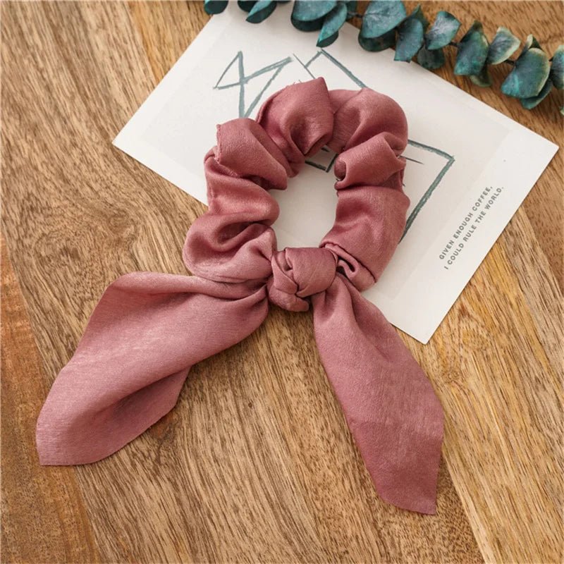 4pcs/lot Women Hair Scrunchies Elastic Hair Bands Leopard Print Bow Knotted Scrunchy for Girls Hair Ties - PratSN