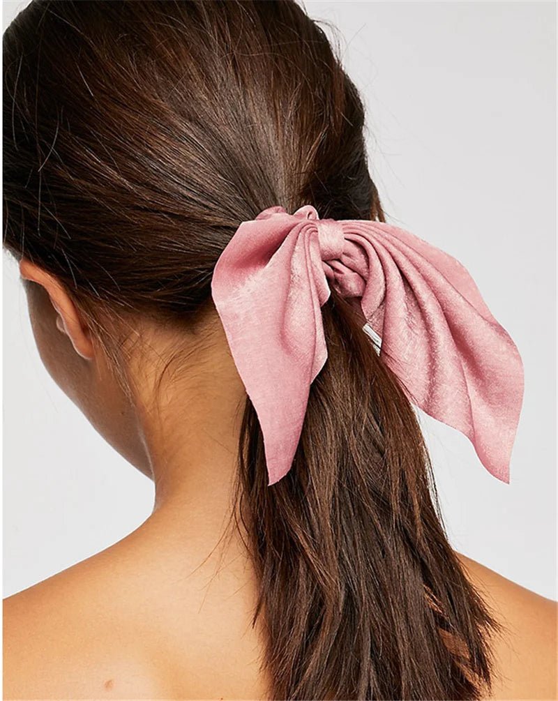 4pcs/lot Women Hair Scrunchies Elastic Hair Bands Leopard Print Bow Knotted Scrunchy for Girls Hair Ties - PratSN