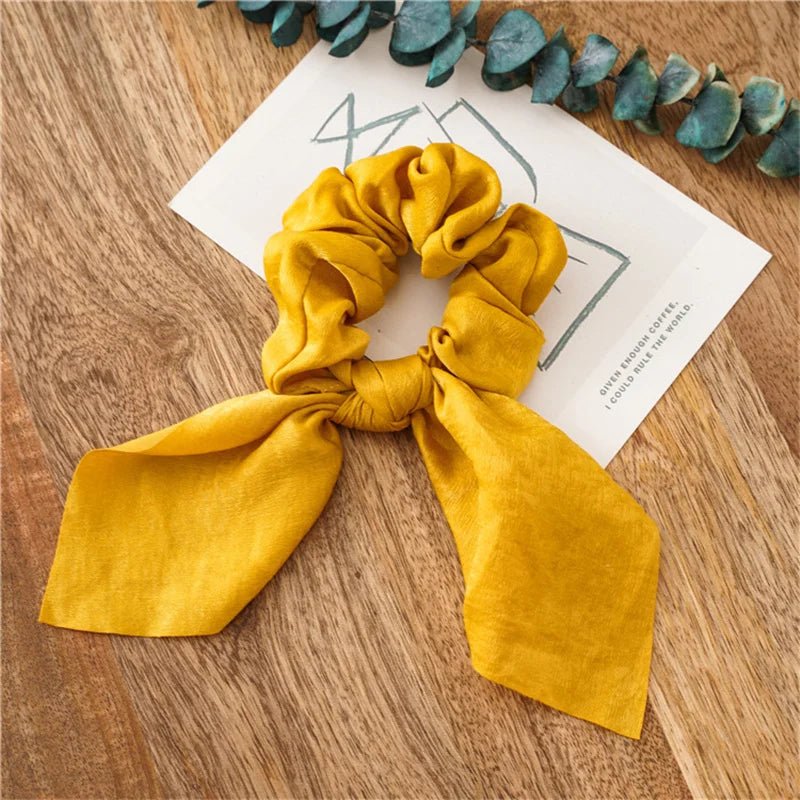 4pcs/lot Women Hair Scrunchies Elastic Hair Bands Leopard Print Bow Knotted Scrunchy for Girls Hair Ties - PratSN