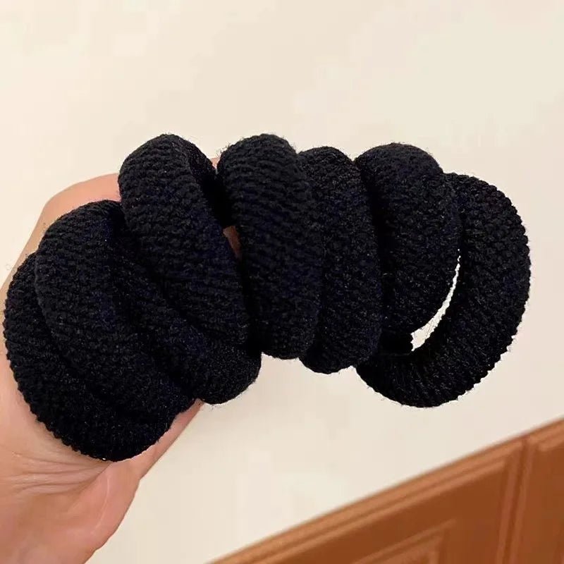 5/10 Mix Color High Elasticity Thickened Versatile Simple Scrunchies, Hair - Friendly (Random Color) Hair Ties Hair Rope - PratSN
