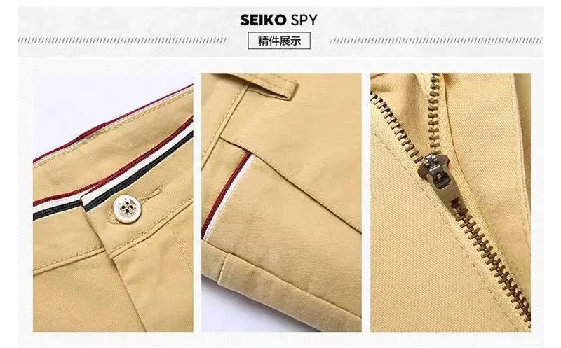 6 Colors Fashion Mens Slim Fit Casual Pants Korea Style Business Work Trousers All - match Mens Midwaist Straight Casual Pants - PratSN
