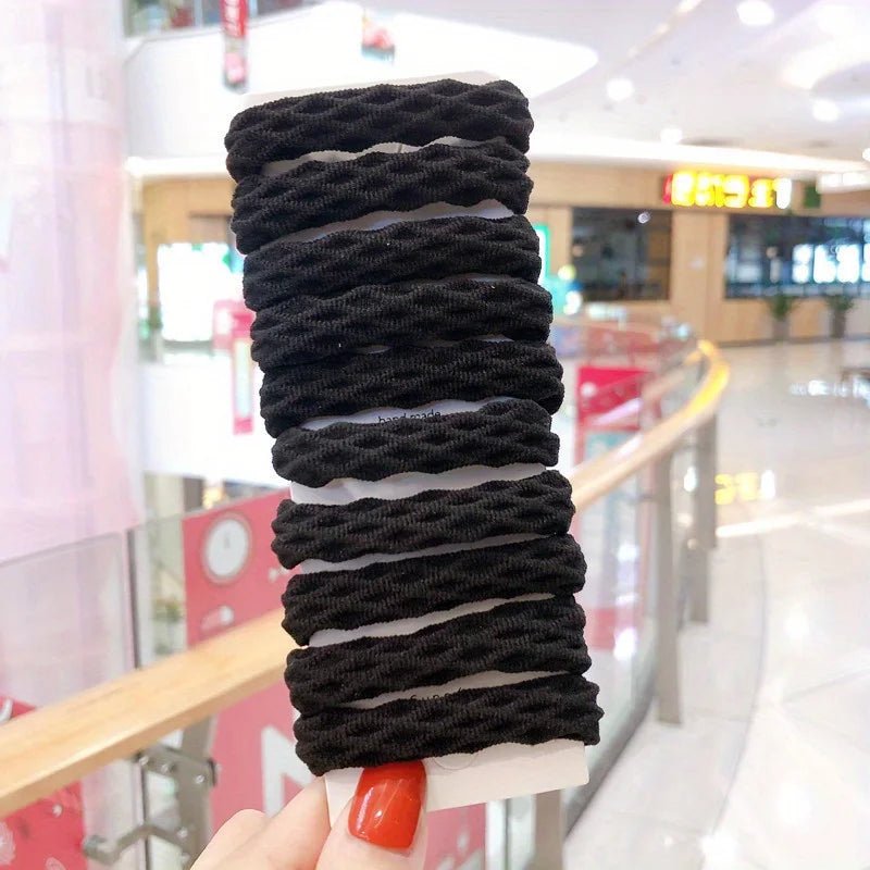 60 Pcs Seamless Hair Ties Ponytail Holders Thick Elastic Hair Tie Cotton No Crease Hair Band Lightweight Highly Elastic - PratSN